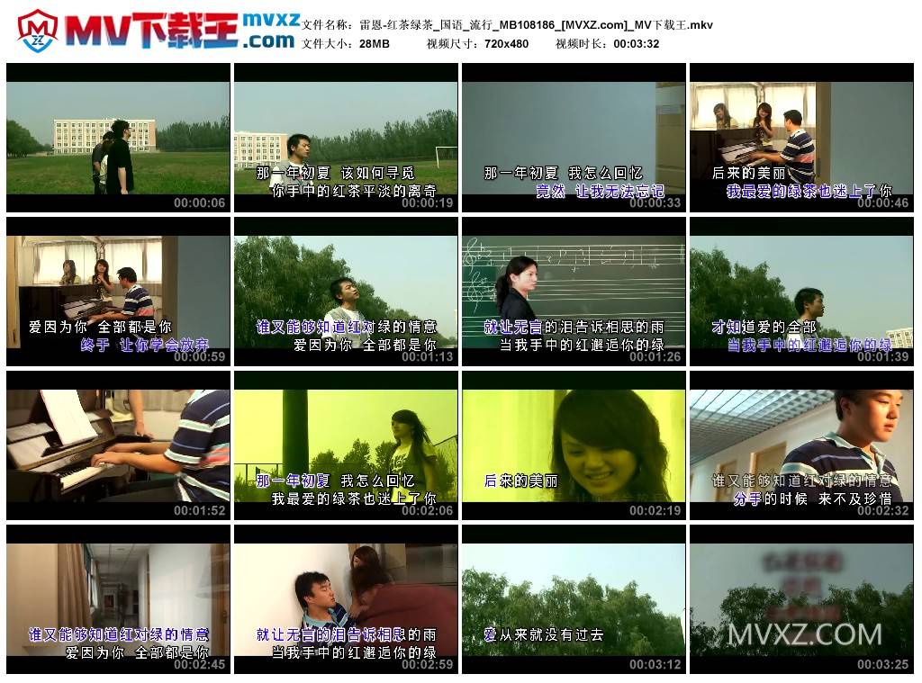 雷恩-红茶绿茶_国语_流行_MB108186